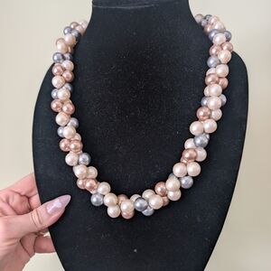 Vintage Multi Coloured Faux Pearl Necklace